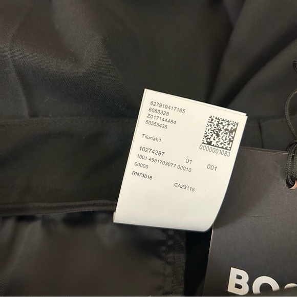 Boss Tilunah Slim Fit Pants in Black Size 6 - Picture 12 of 13